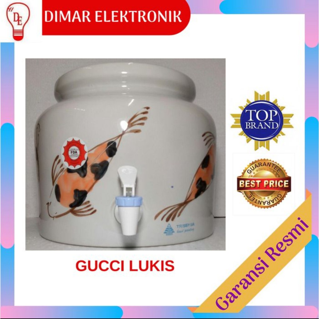 GUCCI AIR GALON LUKIS IKAN KOI