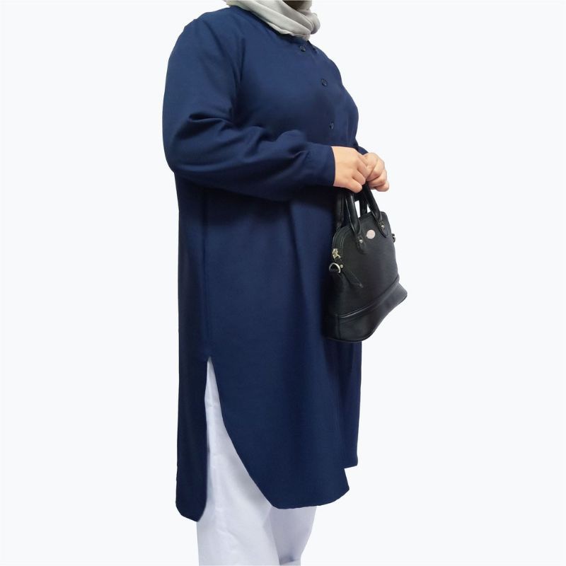 Kemeja Tunik Jumbo Ld 126cm Fit To XXXL