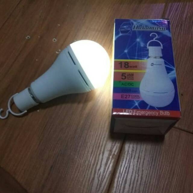 promo Lampu LED emergency 18 watt merk hakamitsu