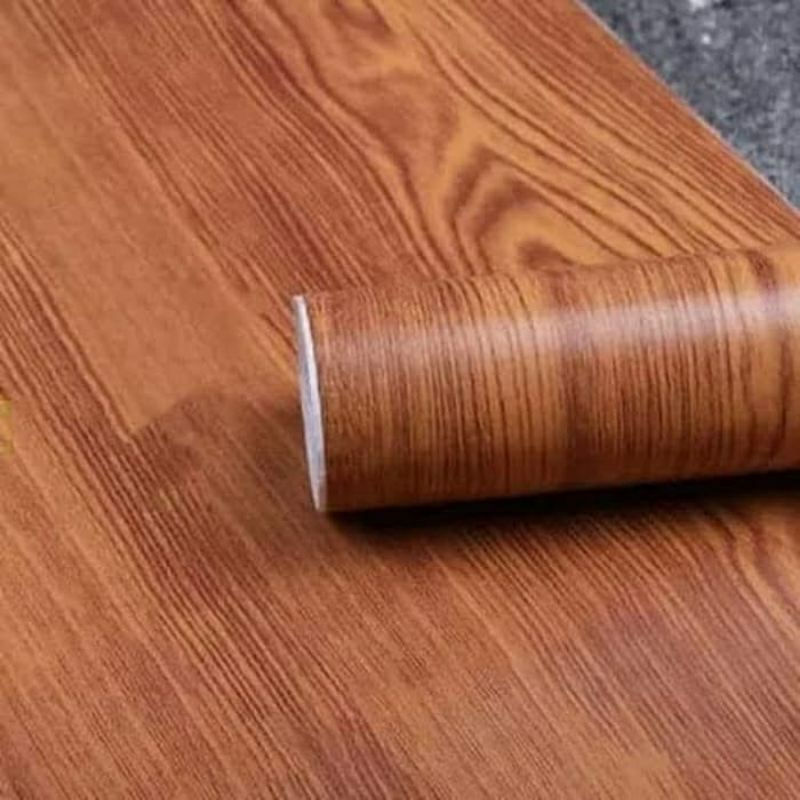 Wallpaper Dinding Kayu Serat Coklat Muda