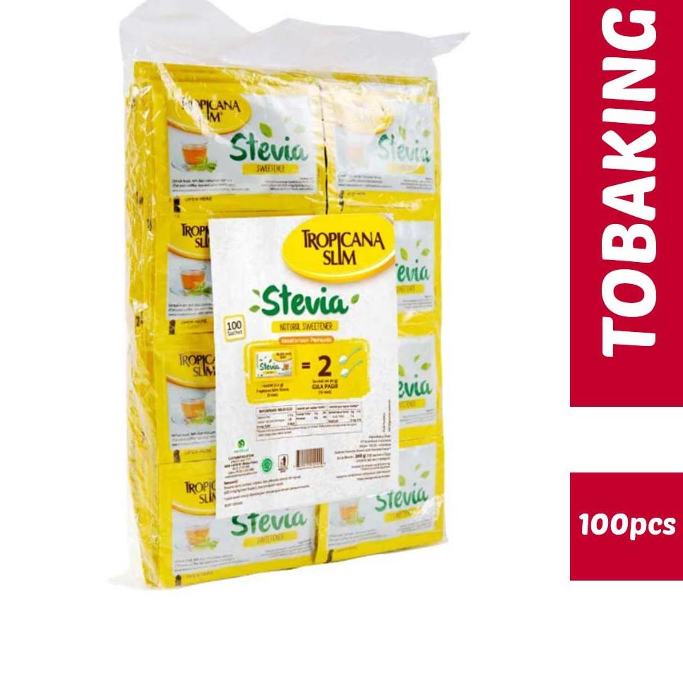 

FLASH SALE Stevia Tropicana Slim 100 sachet Sweetener gula diet buruan