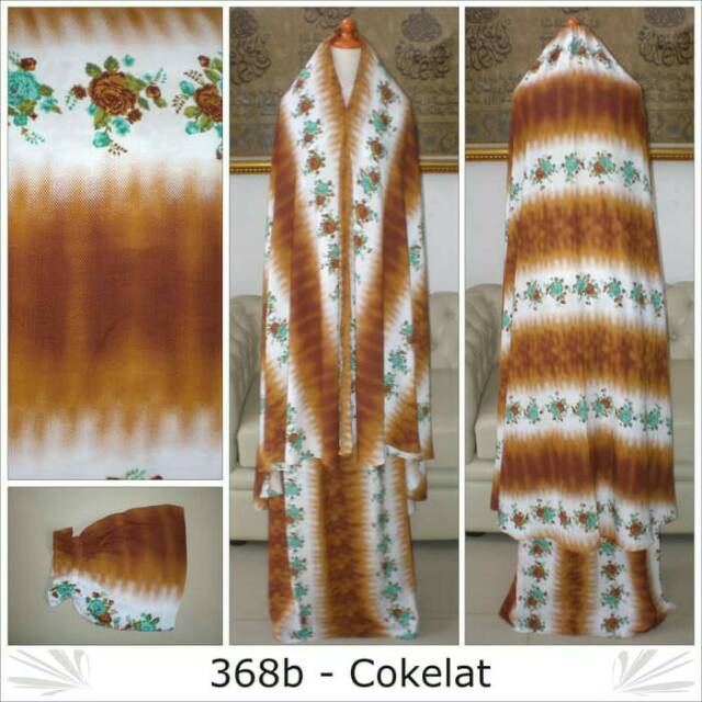 As mukena katun rayom bali motif bunga
