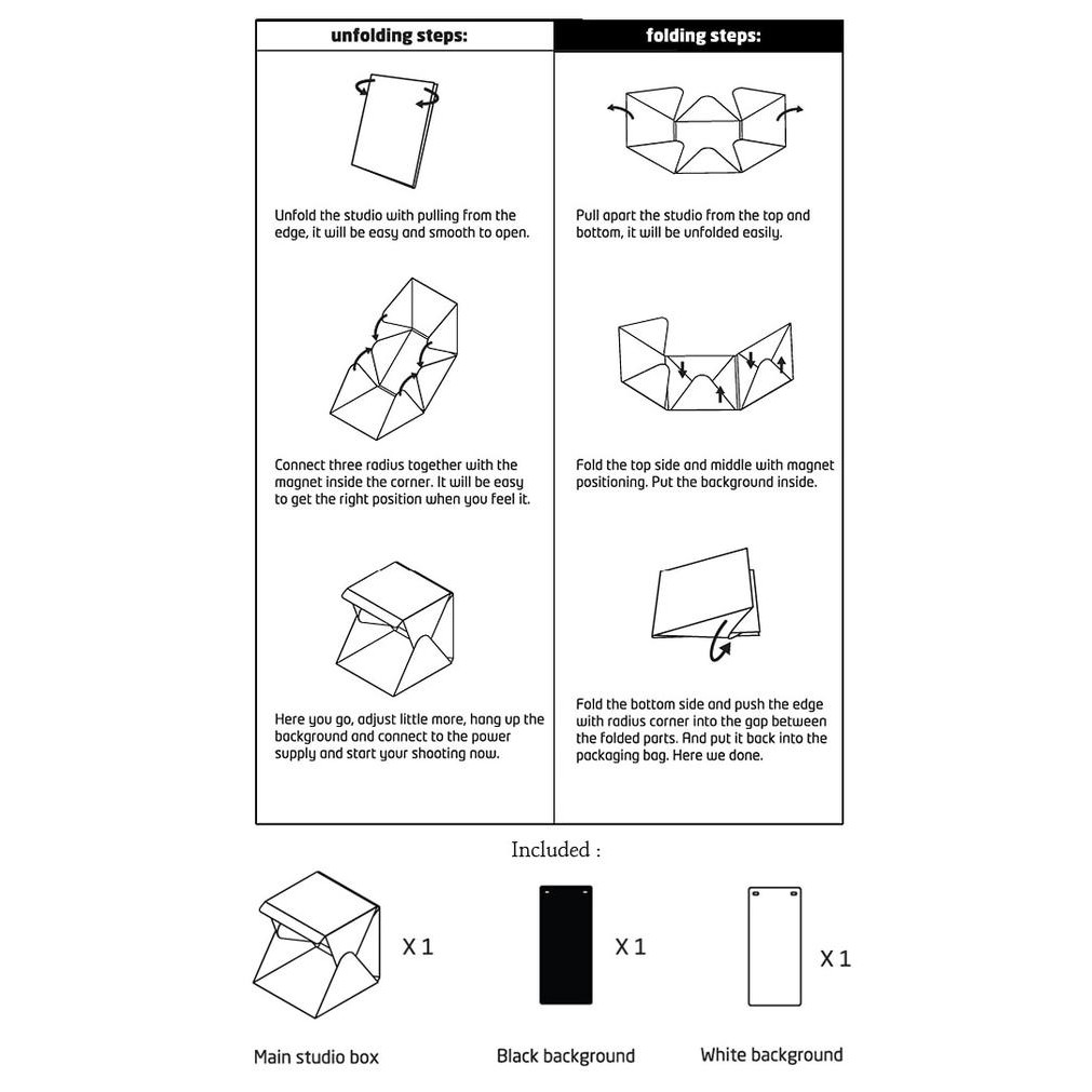 Hot Promo Photo Studio Box - Portable Mini Box Studio - Foto Box Studio Mini