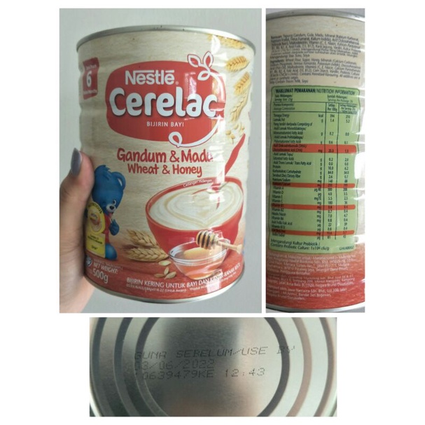 Nestle Cerelac Bijirin Bayi Malaysia Import Rasa Gandum dan Madu