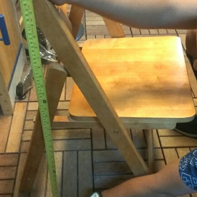 Ready - Kursi Lipat Kayu/Kursi Makan Kayu/Kursi Belajar Kayu/Kursi Serbaguna