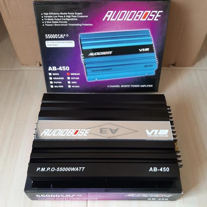 Amplifier Mobil Audiobose Ab - 450 Power 4 Ch Audiobose Ab 450