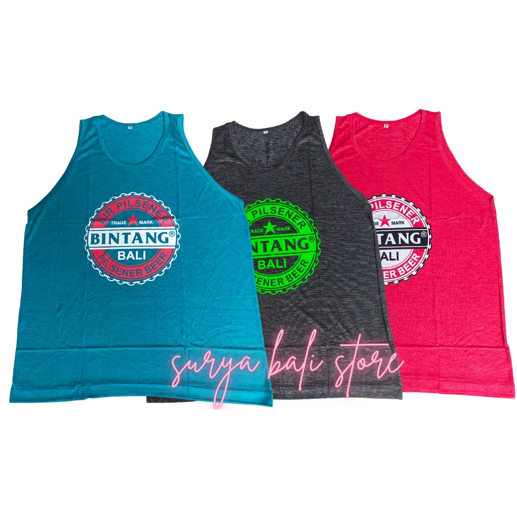 Kaos singlet pria asli Bali super adem