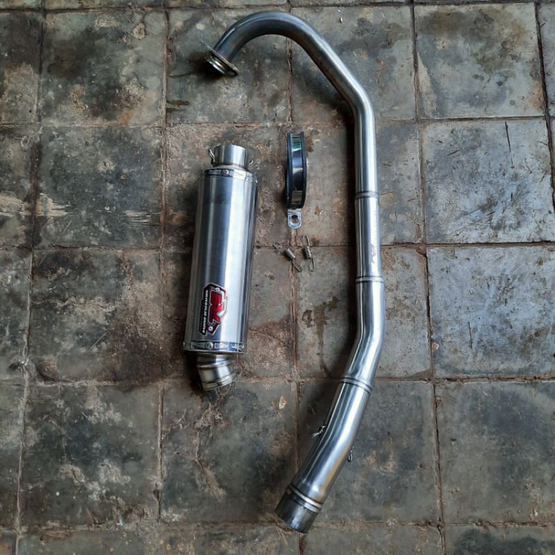 knalpot r9 original special order satria fu 150 karbu fullsystem