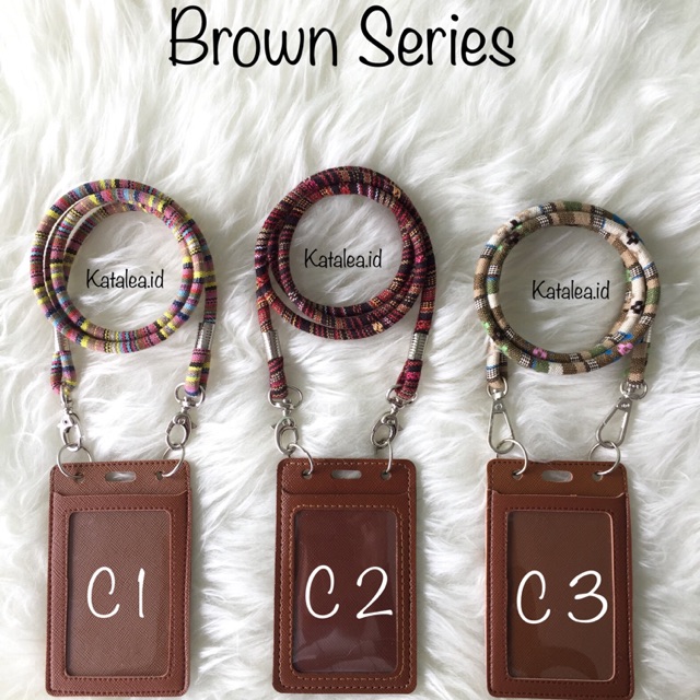 

Id Card Holder Tali Tenun / Lanyard Tenun - Coklat