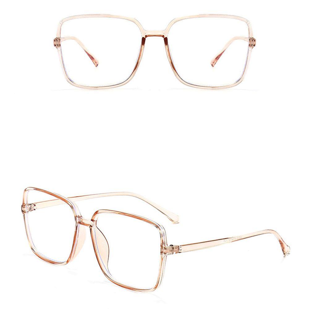 Mxbeauty Kacamata Anti-Cahaya Biru Vintage Vision Care Warna Jelly Fashion Big Square Eyewear