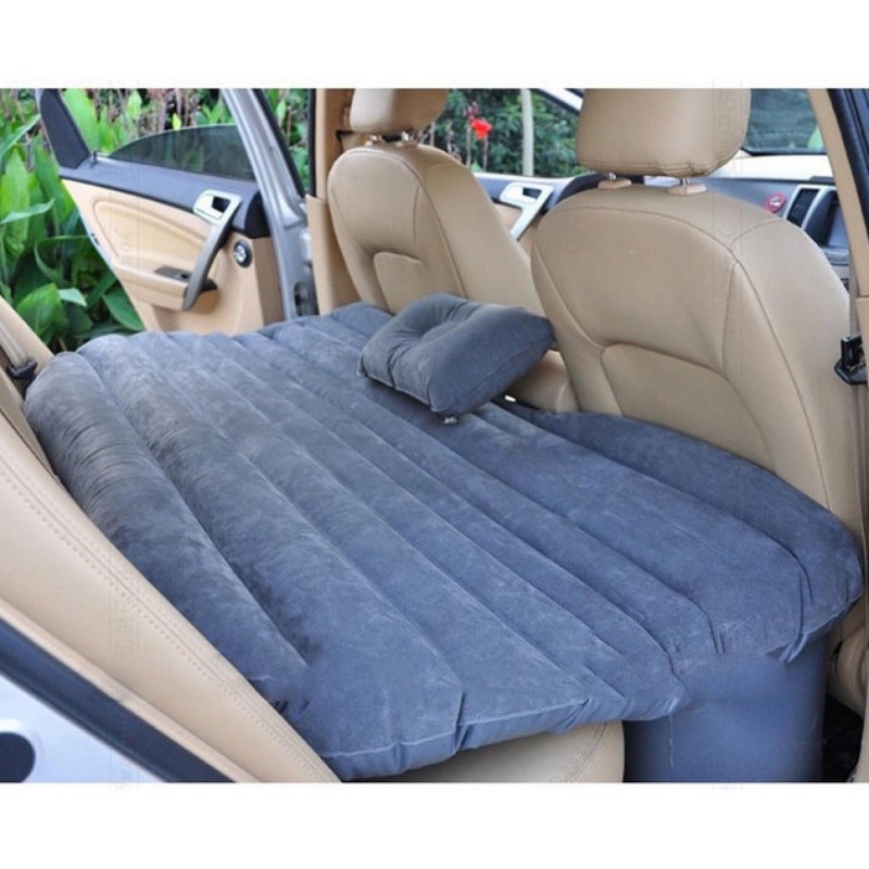 Kasur Mobil Matras Angin Set 2 Bantal Pompa Travel Inflatable Car Bed