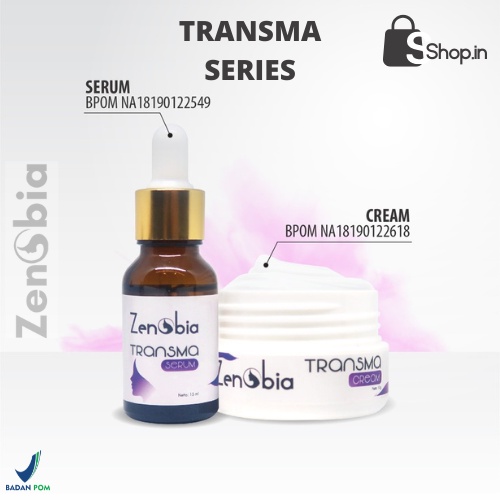 Zenobia Skincare Paket Transma Series Cream & Serum BPOM Original 100%