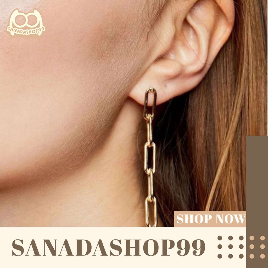 (ACC03) Anting Rantai Korea Casual Style Chain Earing