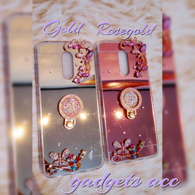 Case Mirror Swarovski + Ring for Xiaomi Redmi 5+