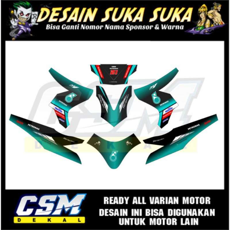 decal motor beat new 2020 petronas full body striping stiker