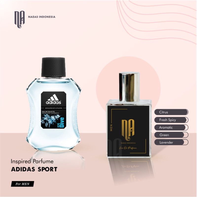 Best Seller Naeas Parfume Adidas Sport Parfum / Minyak Wangi Berkarakter Tahan lama Terbaik The Best