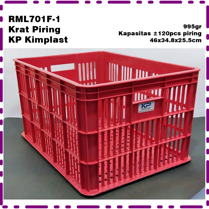 RML701F-1 Krat Piring/Krat Industri/Keranjang Piring/ Keranjag Serbaguna Besar KP Kimplast