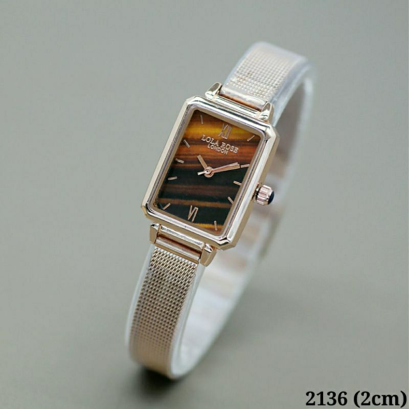 ✔️COD JAM TANGAN WANITA LOLA ROSE 2CM FREE BOX & BATRE CADANGAN TERLARIS