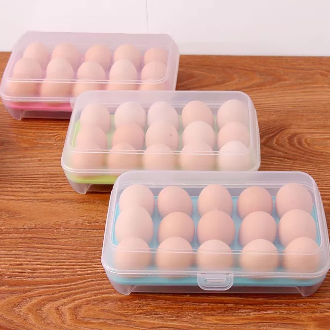 Kotak Telur Egg Box / Tempat Penyimpanan Telur / Box Telor 15 Lubang