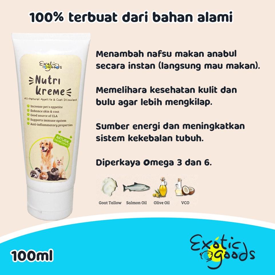 NUTRI KREME VITAMIN BULU ANJING KUCING SUPLEMEN BULU ANJING KUCING PENGGEMUK ANJING KUCING (ART. Y33