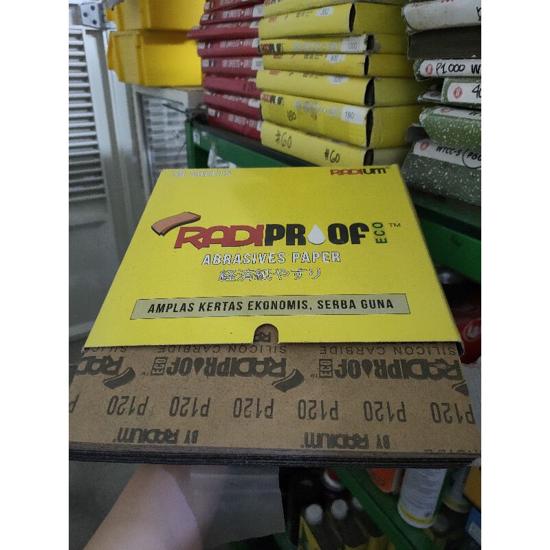 amplas Radium Japan radiproof abrasive paper silicon carbide