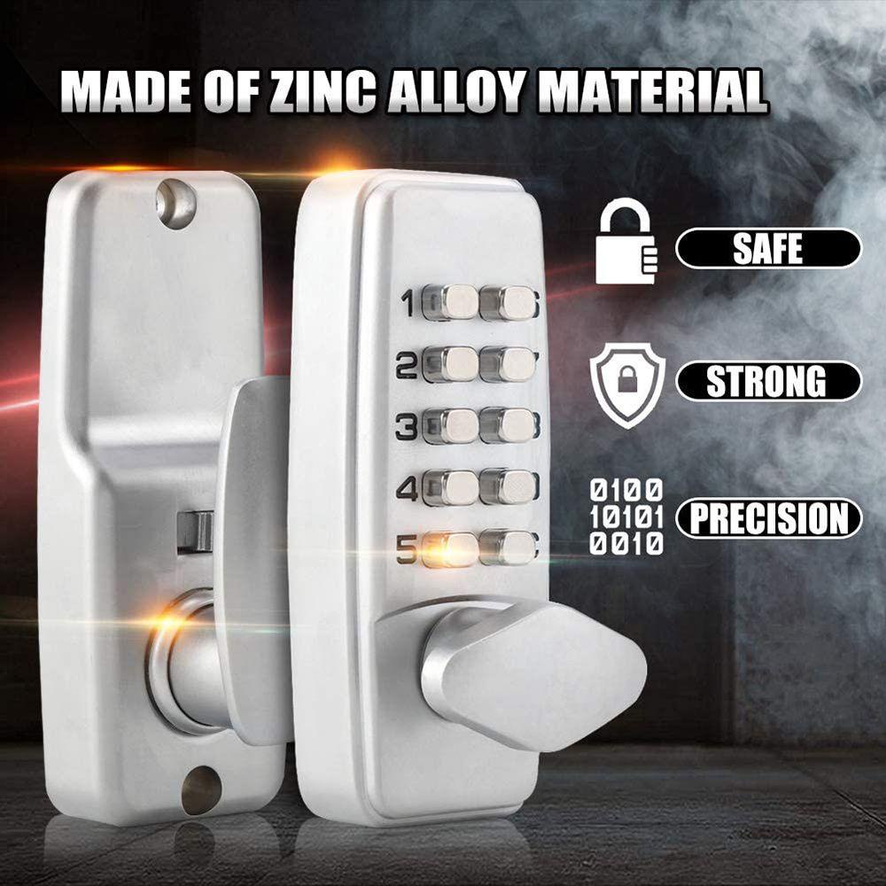 Top Kunci Kode Mekanik Digital Zinc Alloy Keyless Push Button Door Lock