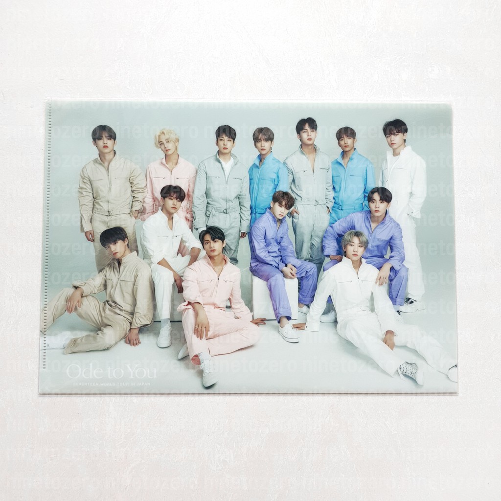 SEVENTEEN ODE TO YOU IN JAPAN OFFICIAL GOODS - CLEAR FILE (SEVENTEEN OT13 GROUP)