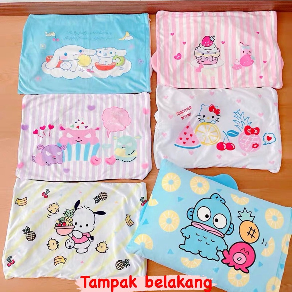 SARUNG BANTAL MELODY HELLO KITTY KUROMI CINNAMOROLL HANGYODON POCHACCO DOG PILLOW COVER