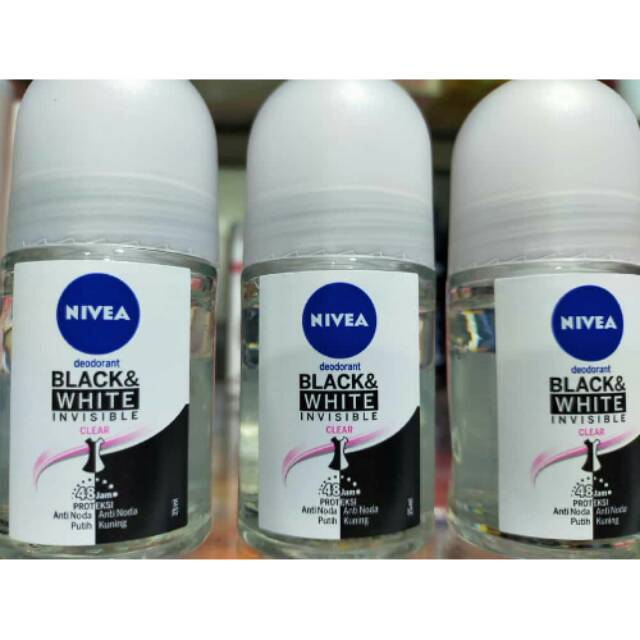 

NIVEA DEODORANT [BENDEL ISI 3PCS] BLACK & WHITE 25ML