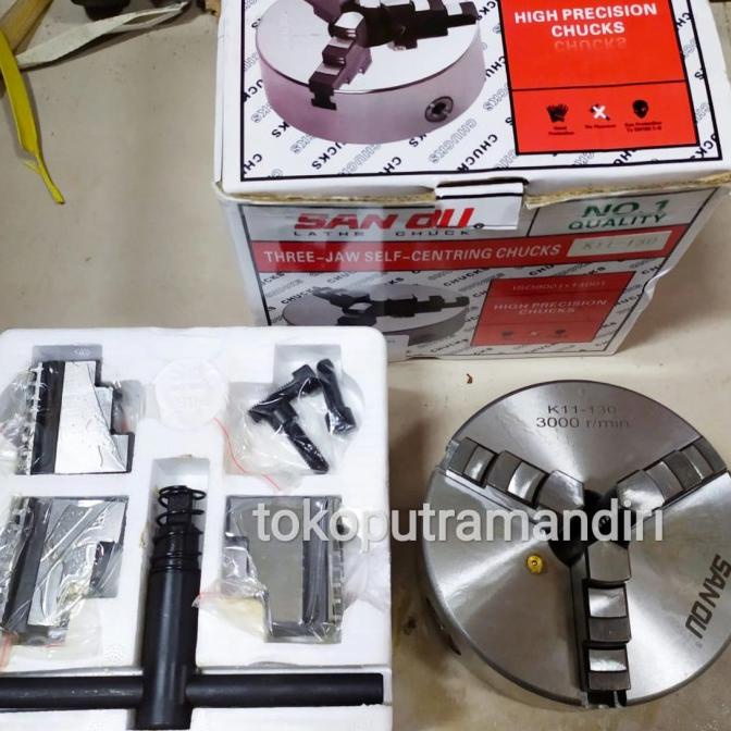Claw Bubut 5" 3 jaw / Chuck Bubut 5 inch tokoputr22 Diminati Banget