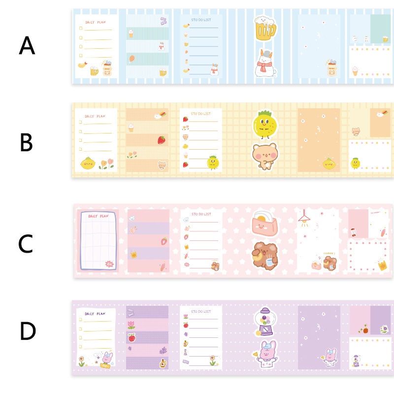 Maimao. 260 Lembar Sticky Note / Memo Pad Lipat Motif Kartun Lucu