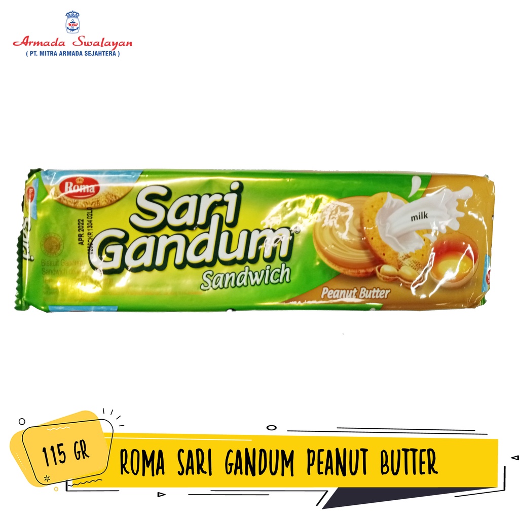 

Roma Sari Gandum All Variant 115g