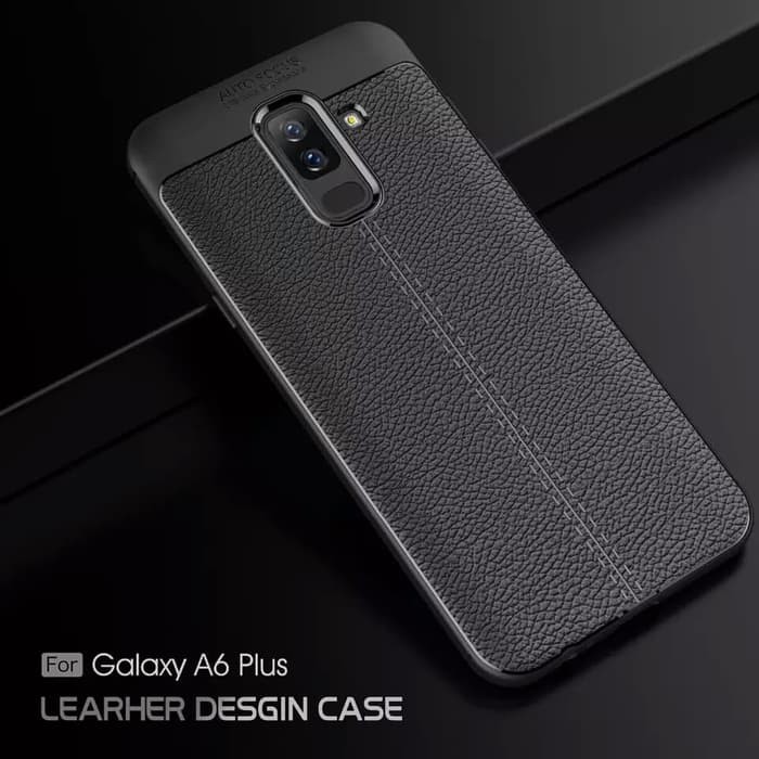 Case Samsung A6 Plus AutoFocus Carbon Silikon - Samsung A6Plus