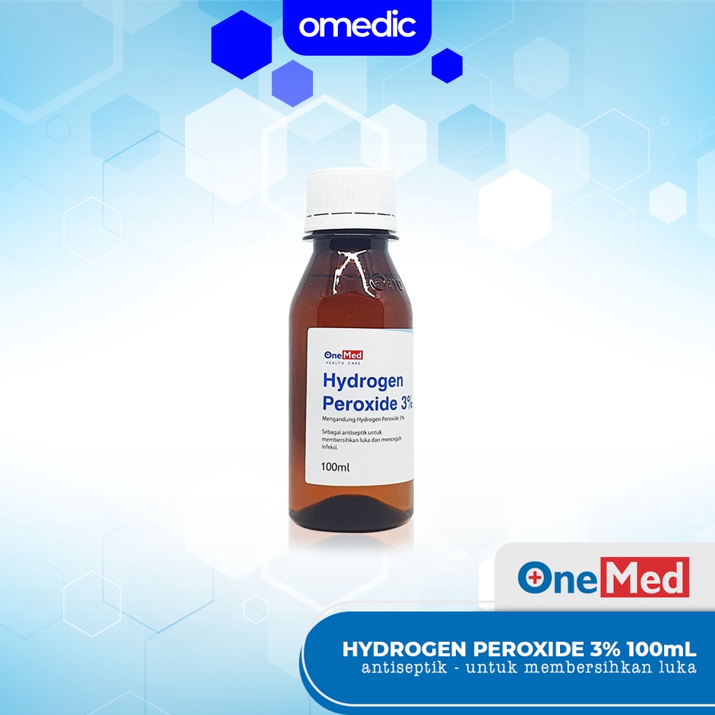 Jual Onemed H2o2 Hydrogen Peroxide 3 Cairan Pembersih Luka Isi 100 Ml