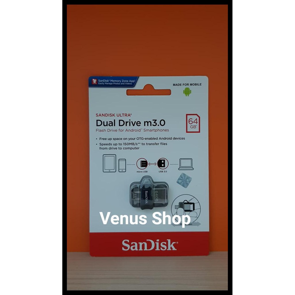 SANDISK OTG FLASHDISK 64GB USB 3.0 / FLASHDISK OTG 64GB USB 3.0