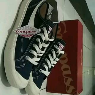  Sepatu  Compass  Gazelle Low Navy White Size 40 BNIB 