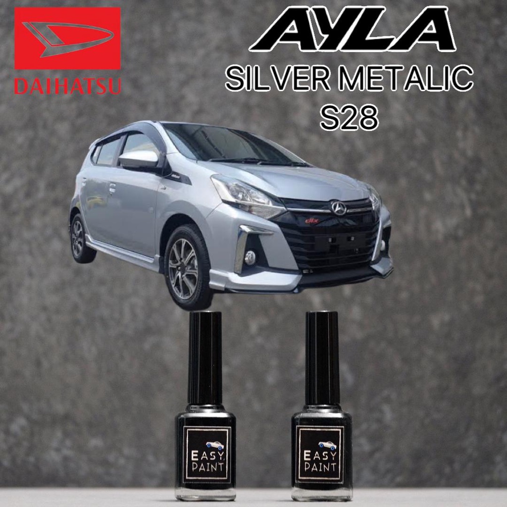 Cat Oles Silver Metalic S28 Daihatsu Ayla Silver Metalik