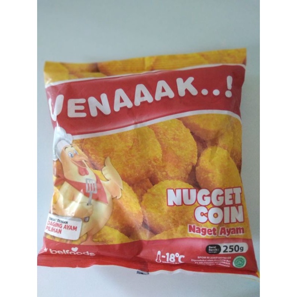 

belfoods ueenaak chicken nugget coin 250gr