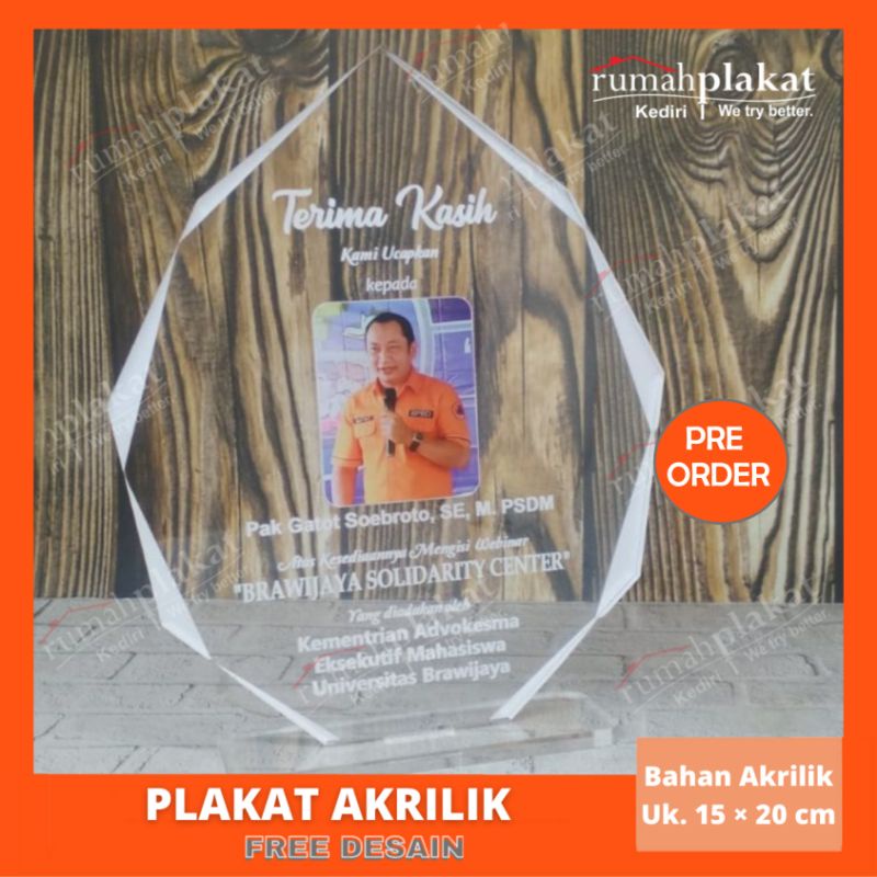 Plakat Akrilik Custom | Plakat Akrilik Murah | Plakat Akrilik PKL