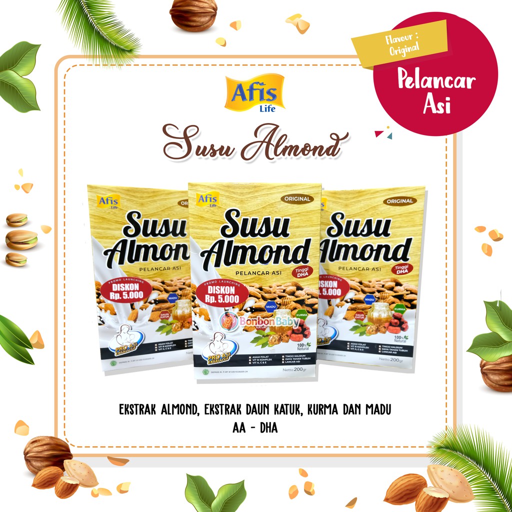 Susu Almond Afis Asi Booster 200gr