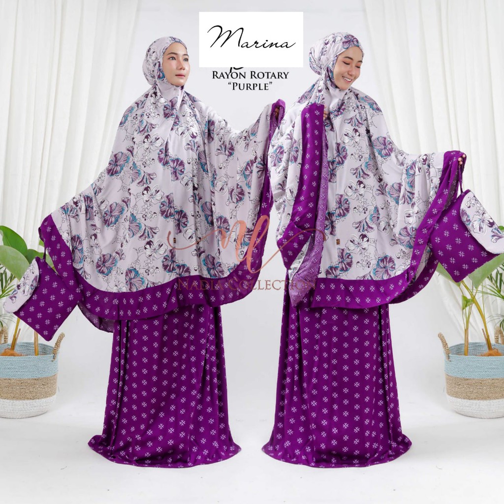 Mukena Rayon Motif Marina By Nadia Collection
