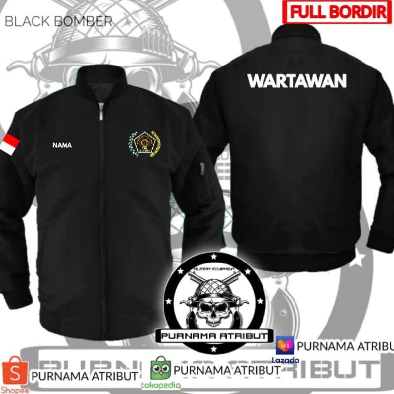 JAKET BOMBER WARTAWAN PERS