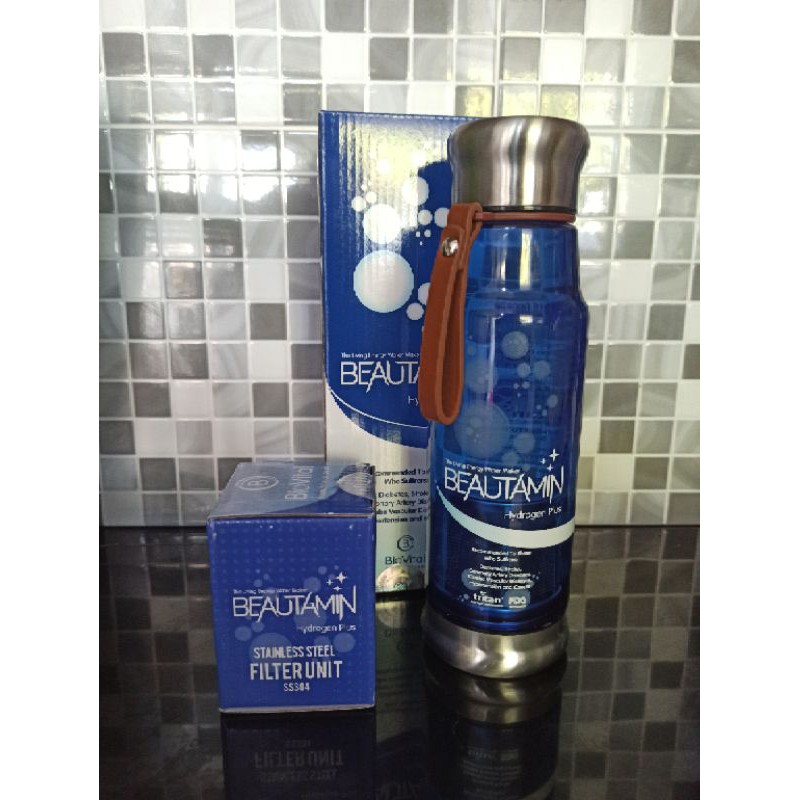 (PROMO HABISKAN STOK) BOTOL BIRU BEAUTAMIN HYDROGEN PLUS BOBI BIOVITAL