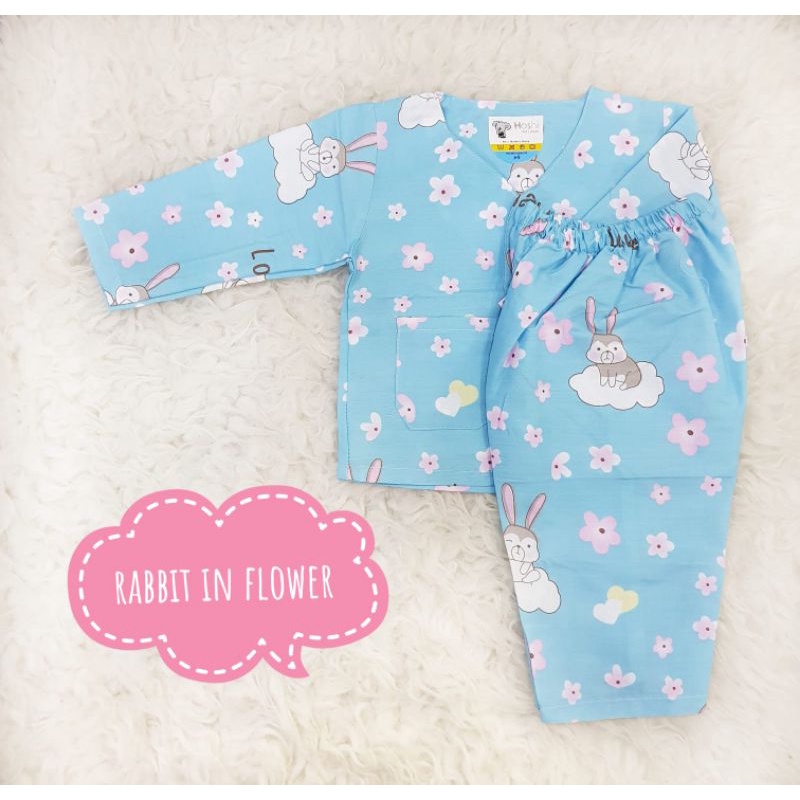 Piama Katun Bayi 3 - 6 bulan