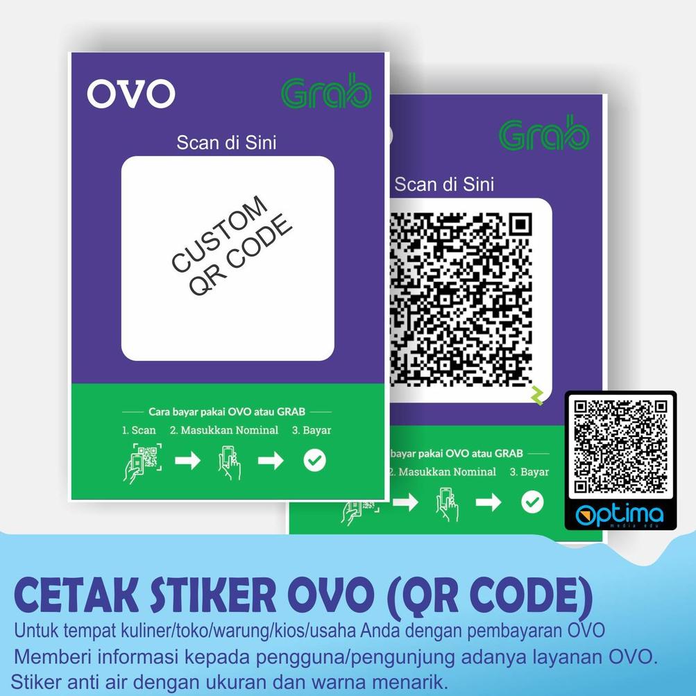 

[KODE L9VIC] CETAK STIKER OVO BESERTA QR CODE