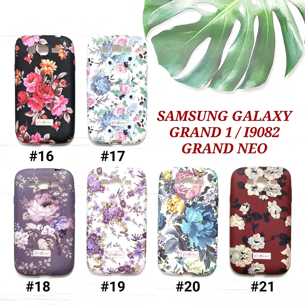 SAMSUNG GALAXY GRAND PRIME CORE 1 18260 18262 CORE 2 G355H GRAND 1 I9082 GRAND NEO GRAND 2 G7102 G7106 - CK FLOWER Soft Case Glow In The Dark