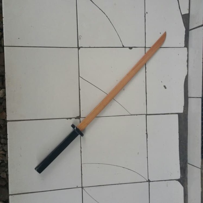 mainan pedang kayu jati ( katana samurai latihan wooden sword )