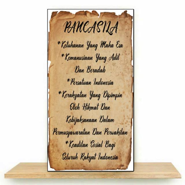 Hiasandinding/Pancasila/Posterkayu/Dekorasi