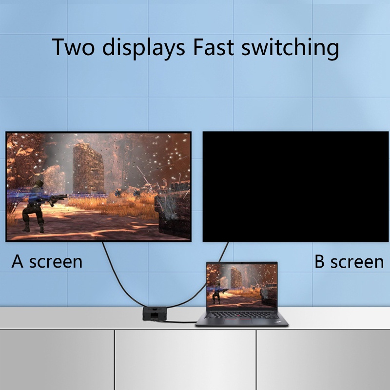 Btsg 4K @ 60Hz for Switch 2in1 Out, 1in2 Out 2-Port for Switcher Selector, Mendukung HDR 4K 3D Untuk 4K