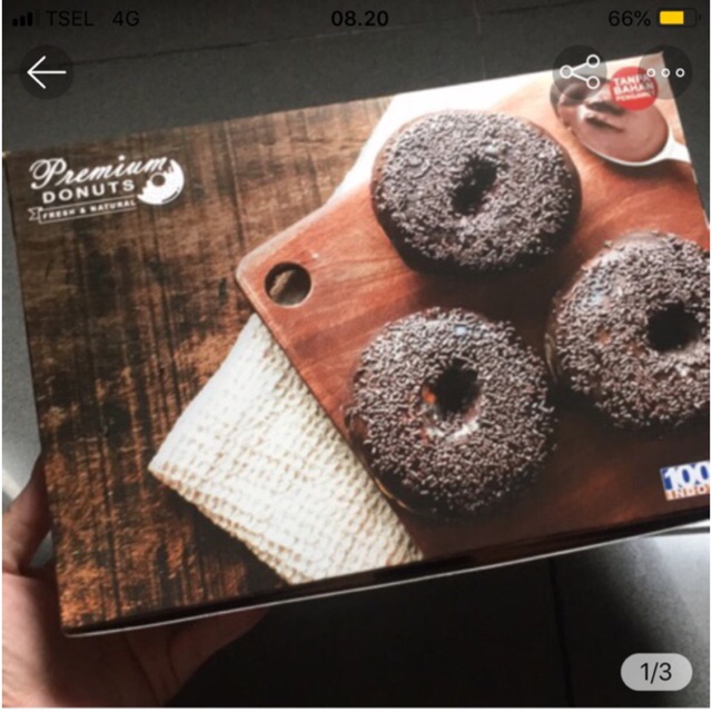 Dus donat kotak kue foodgrade bukan kertas ivory